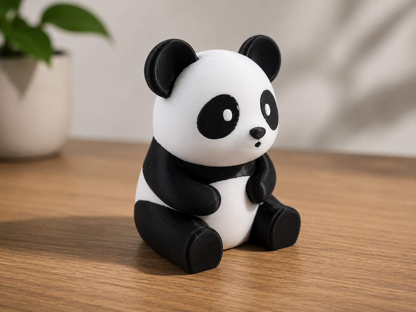 Minimal Panda Dekoratif Figür
