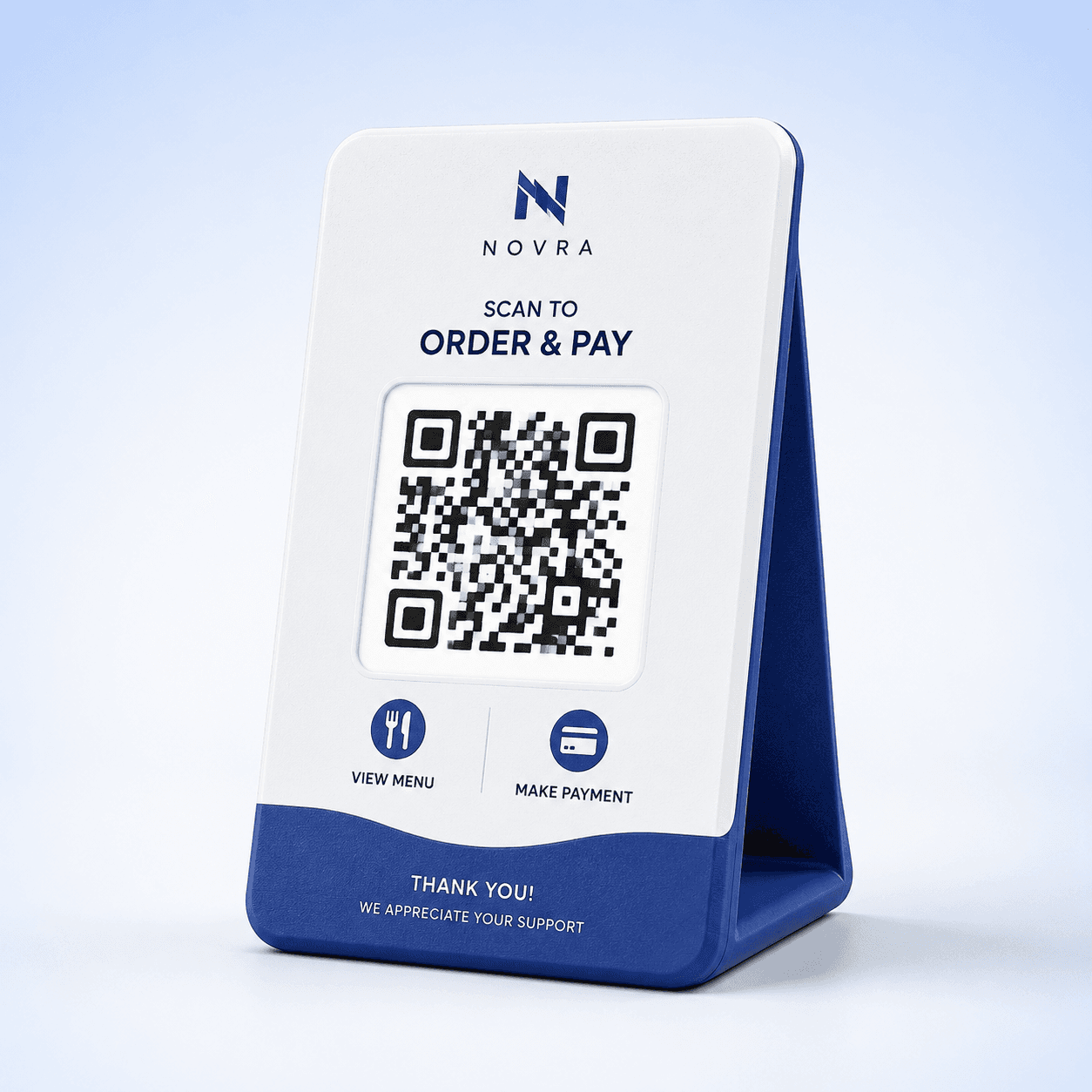 Novra QR menü standı